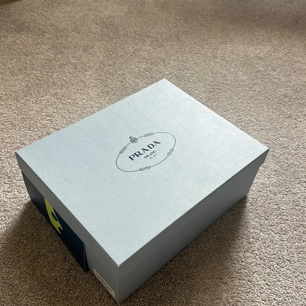 Platform Prada sneakers. Double Wheel nylon gabardine. White, women size 36 US 6 - Picture 6 of 6